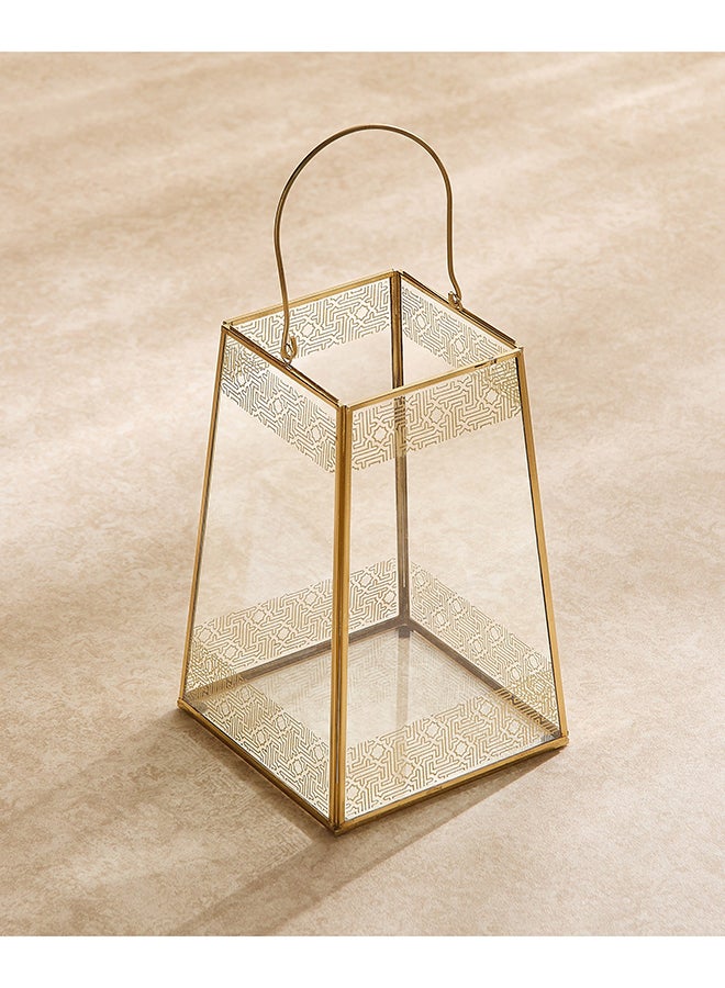 Home Box Skyline Mirage Glass Lantern - 18x18x28 cm - Image 2